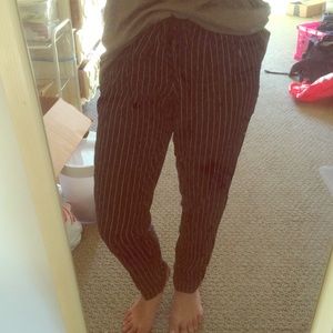 Forever 21 Black & White Striped pant