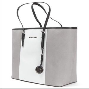 Michael Kors Jet set medium tri-color travel tote