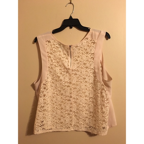 Plus Size Pink Lace Blouse/Shirt. - Picture 2 of 3