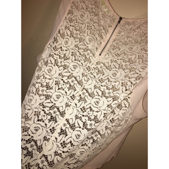 Plus Size Pink Lace Blouse/Shirt. - Picture 3 of 3