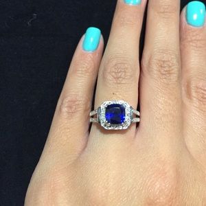 CZ Sapphire Ring