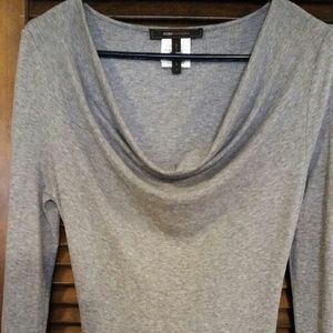 BCBG Max Azaria grey knit dress