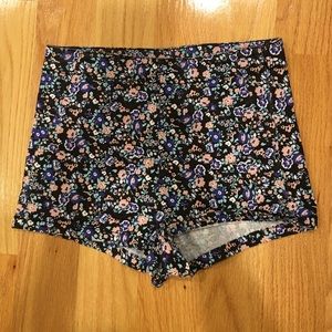 Floral High Waisted Shorts