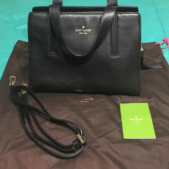 Black Pebbled Leather Kate Spade Purse