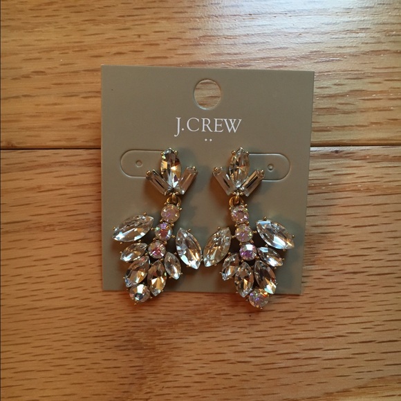 🎀NEW🎀J.Crew Crystal Dangle Earrings - Picture 2 of 4