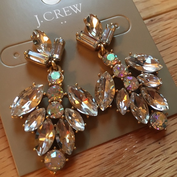 🎀NEW🎀J.Crew Crystal Dangle Earrings - Picture 3 of 4