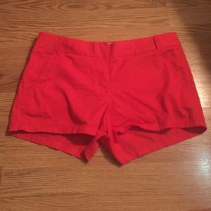 Jcrew women's size 6 Nantucket red shorts