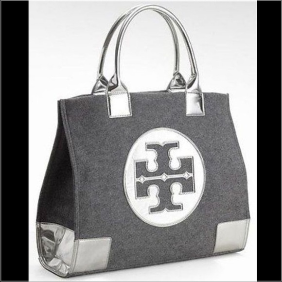 Tory Burch Large Gray Felt Tote