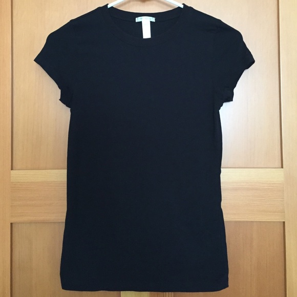 Plain black tee