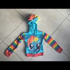 My Little Pony "Rainbow Dash" little girls hoodie