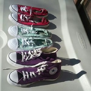Converse shoes bundle of 3