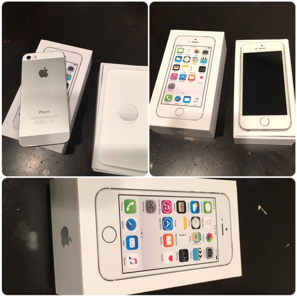 Apple IPhone 5s Silver (BOOST) 16gb Gently Used - Picture 1 of 4