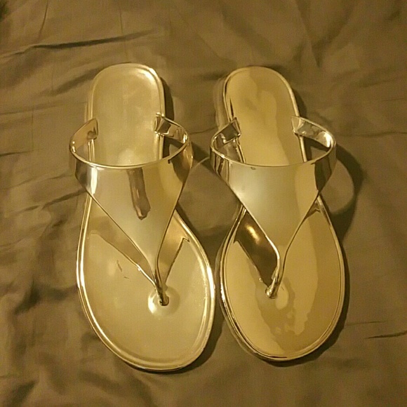 Silver BCBG sandals