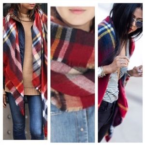 Zara inspired Plaid Blanket Scarf