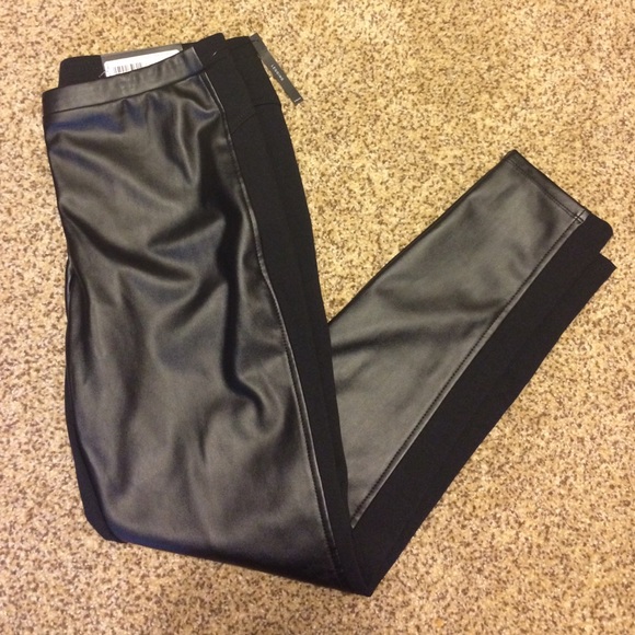 Faux leather leggings
