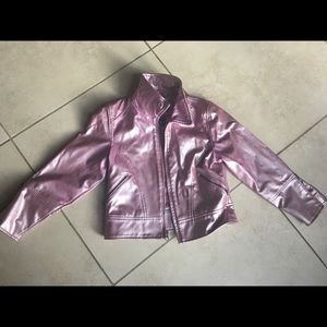 Little girls pleather jacket!