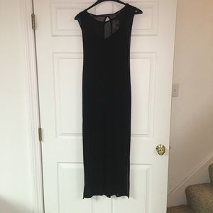 NWT. H&M Divided Mesh Overlay Long Dress