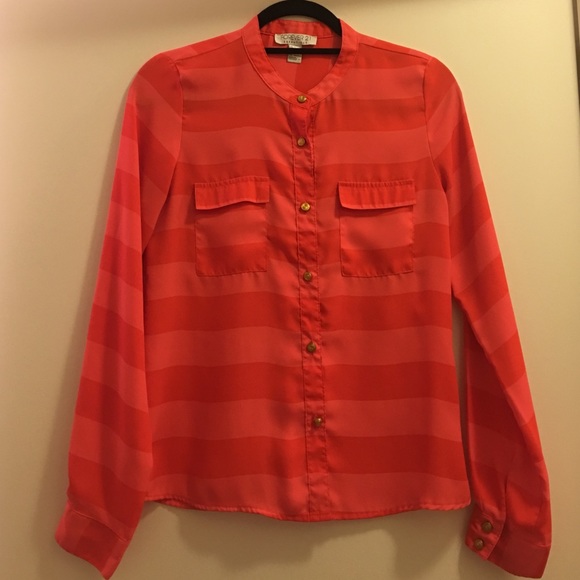 Pink and Orange Blouse