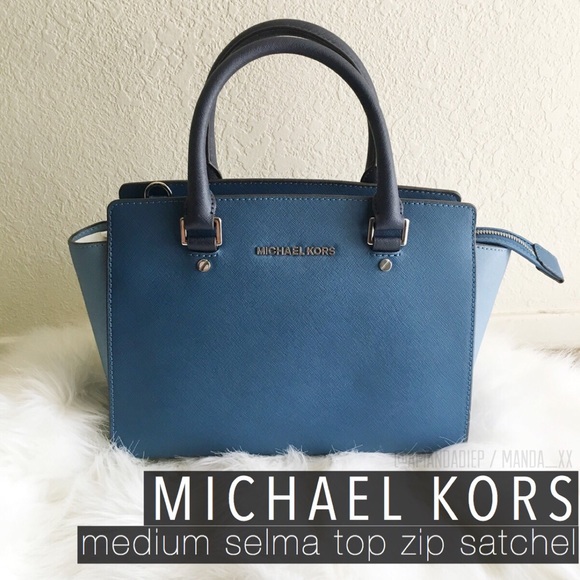 SOLD / Michael Kors Medium Selma Top Zip Satchel - Picture 1 of 4
