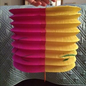 Set of 5 Chinese Paper Lanterns from Shanghai