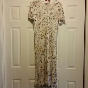 Floral and lace long dress