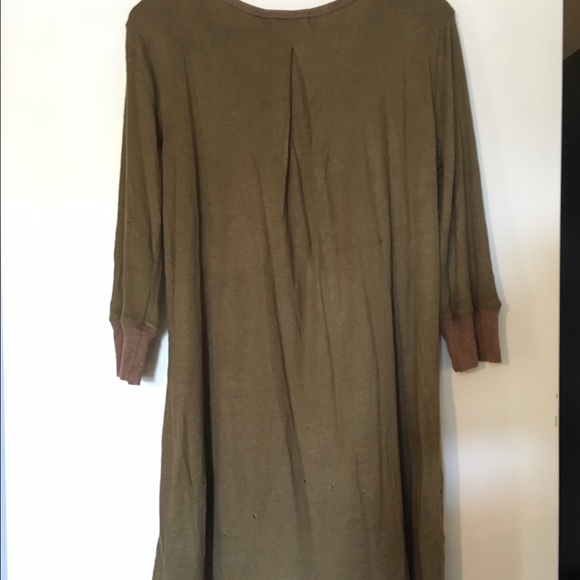 NEVER WORN!! Distressed tunic sweater! - Picture 2 of 2