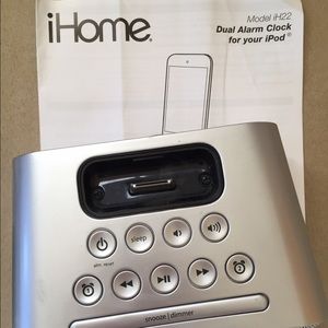 iHome with alarm clock