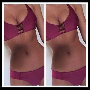 Maroon bikini!