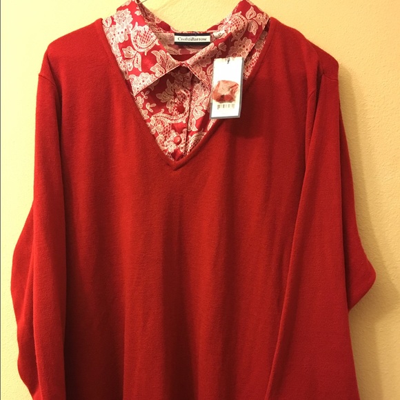 BNWT Croft & Barrow 2X Red