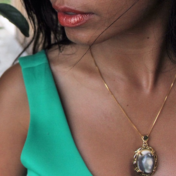 Grey Agate Pendant necklace