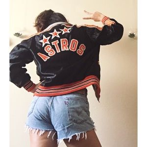 Vintage Astros Bomber Jacket