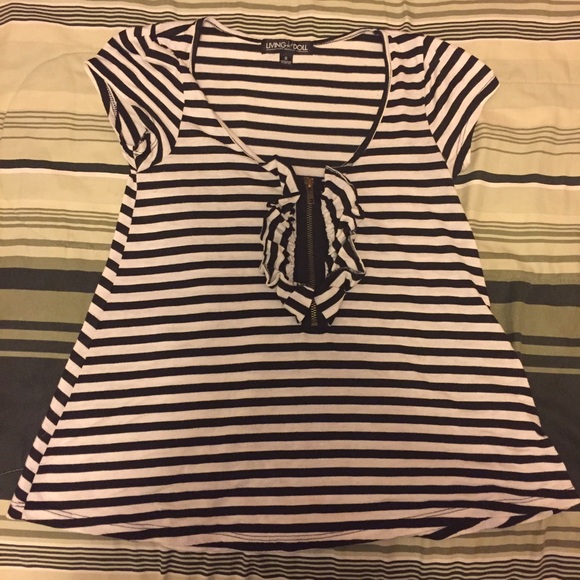 Striped Zip-Up Shirt