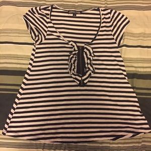 Striped Zip-Up Shirt