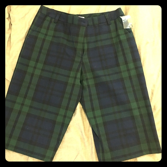 Make an offer! Isaac Mizrahi plaid Bermuda shorts.