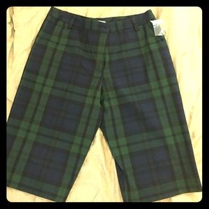 Make an offer! Isaac Mizrahi plaid Bermuda shorts.