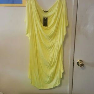 2/$15 Bright Yellow Blouse NWT
