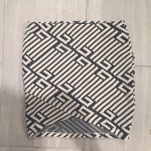 Mini Black and White Print Skirt