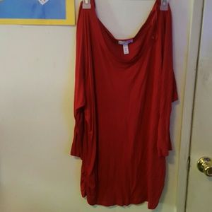 2/$10 Red Blouse(Worn Only Once)
