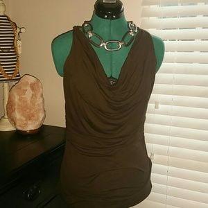Chocolate Halter Top - Sz L