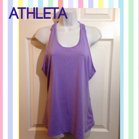 ATHLETA Cute Purple Racerback Tank SMALL
