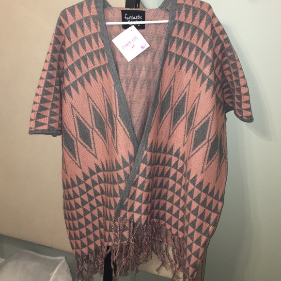 Pink and Grey Cardigan - Picture 1 of 1