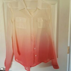 Sheer 2 toned blouse