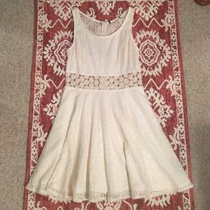 Cream Crochet Cut-Out Sundress from Forever 21