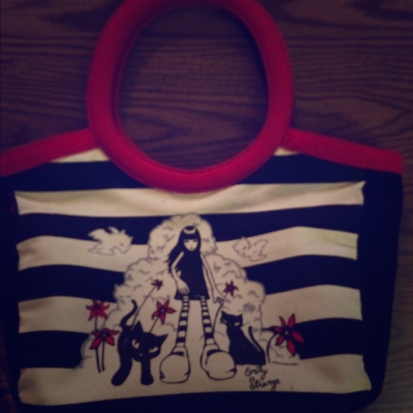 Emily the Strange Striped Purse