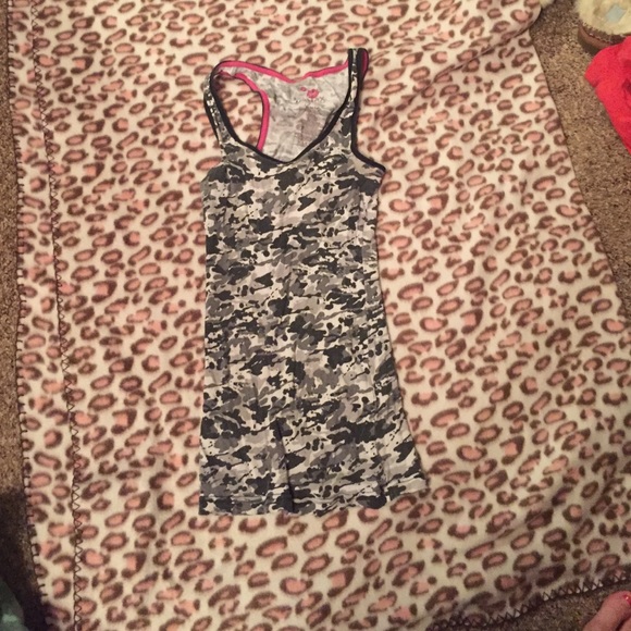 Grey camo tank top