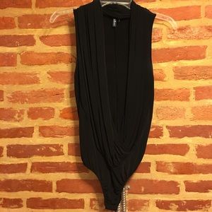 Marciano- Guess Black low cut bodysuit