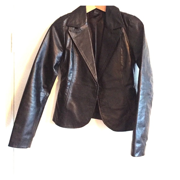 Frenchi Jackets & Blazers - Black Leather Jacket