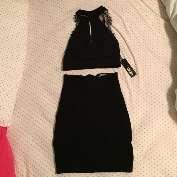 Crop top and skirt