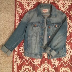 Stylish Jean Jack with Rose Gold Buttons