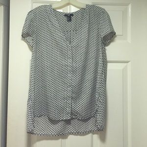 Button Up Patterned Blouse -H&M